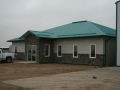 Front of building complete